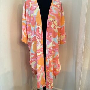 Colorful Abstract Women's Kimono Jacket